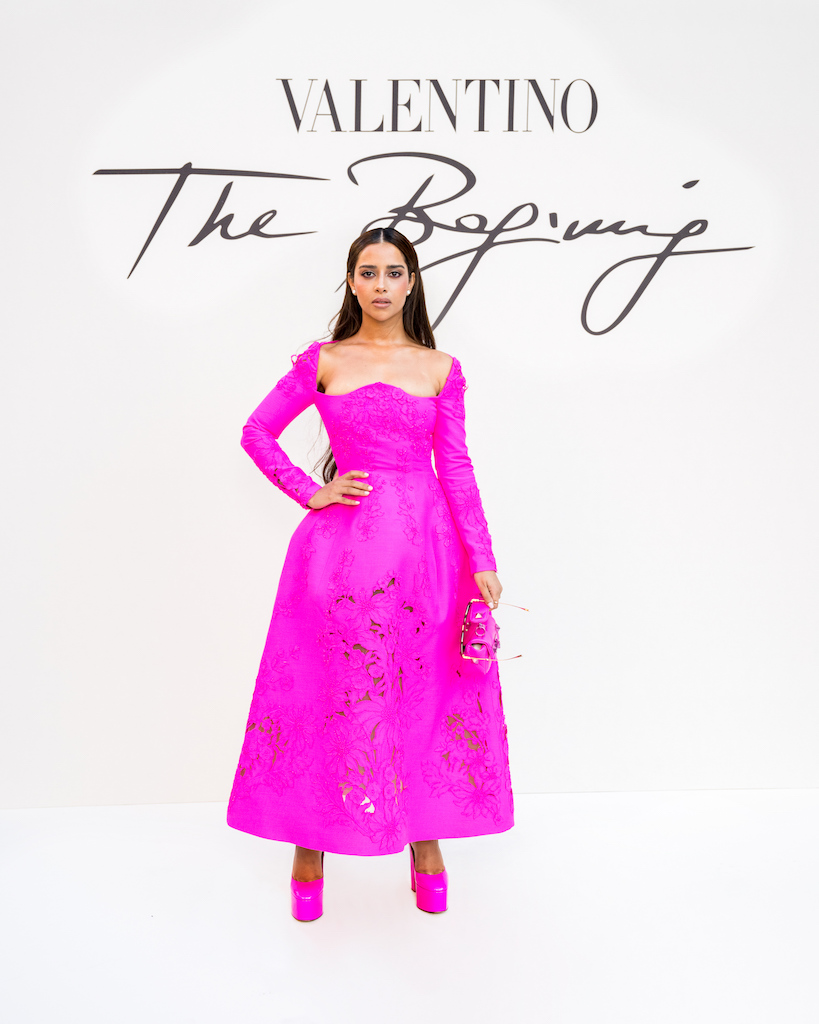 Balqees Fathi catches the eye at Valentino show in Rome