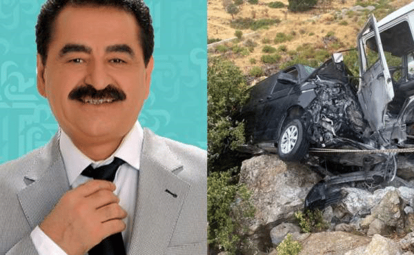 Famous Turkish singer Ibrahim Tatlises and his daughter were injured in a traffic accident