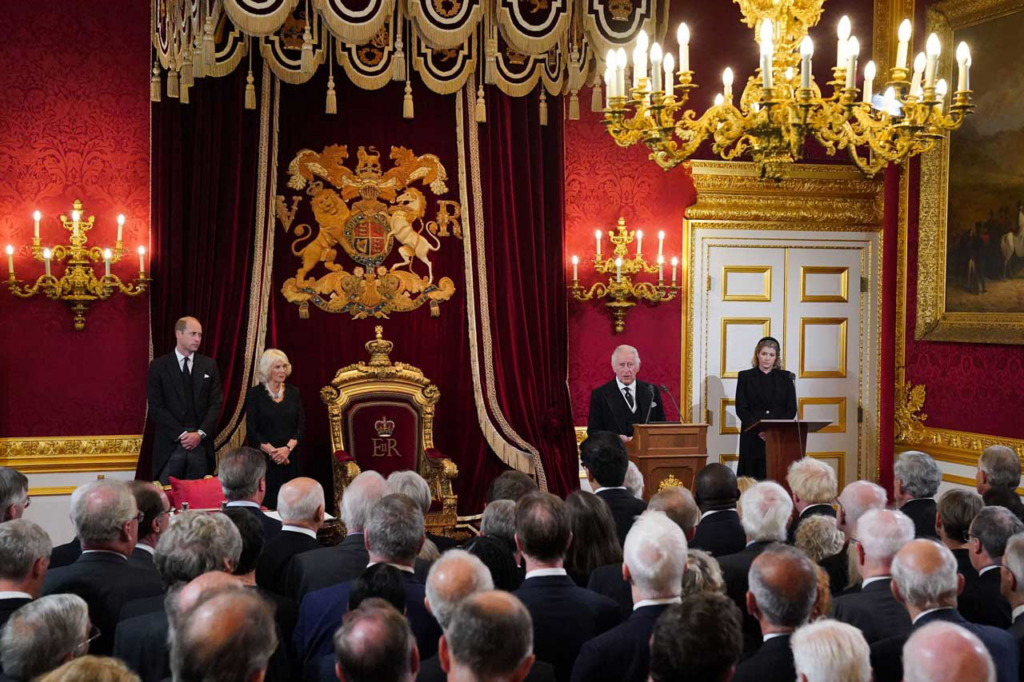 Charles III is officially declared King of Britain, succeeding Elizabeth II