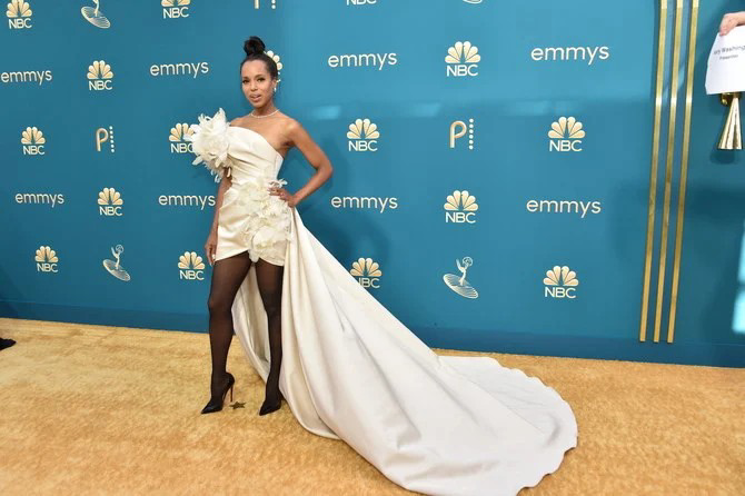 Actress Kerry Washington Stuns In Elie Saab Gown At The Emmy Awards Rashbash News