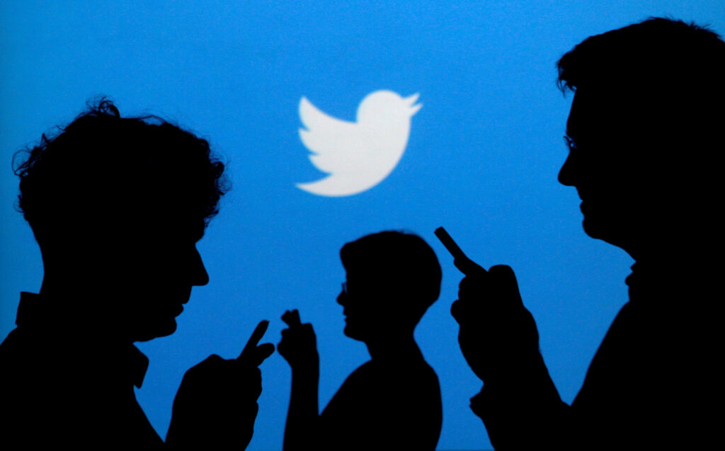 Gold, gray and blue ticks.. Twitter divides into categories of users