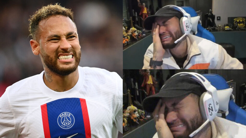 Neymar cries after losing a million euros In the game "Poker"