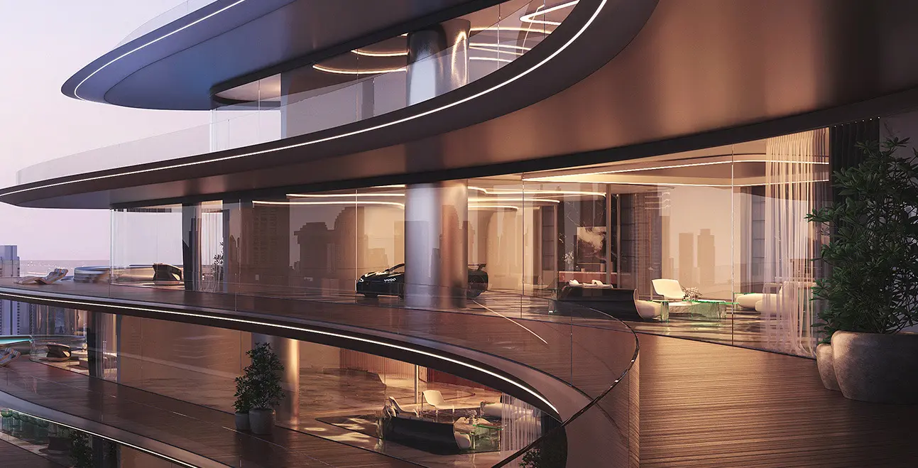 The first of its kind in the region new tower in Dubai allows its residents to take their cars to their apartments