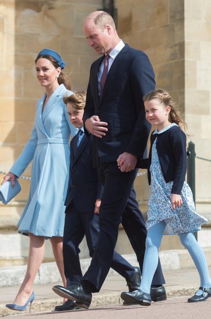 Why do the Wells family often wear blue?