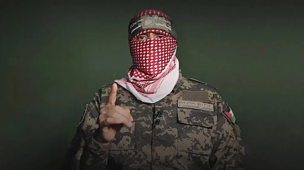 Who is the mysterious masked man, "Abu Obeida"